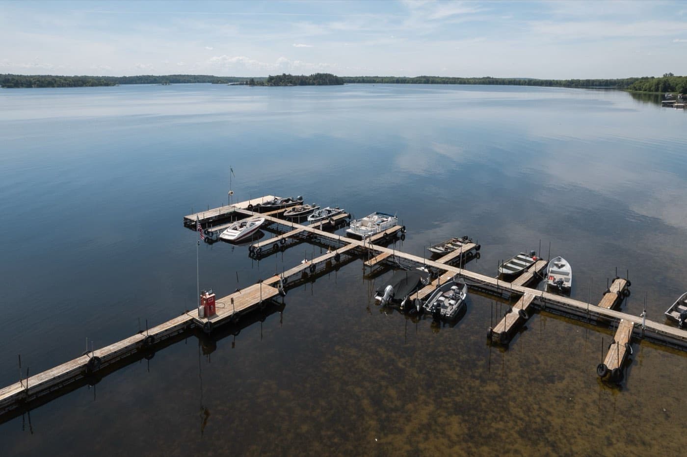 The main docks from above